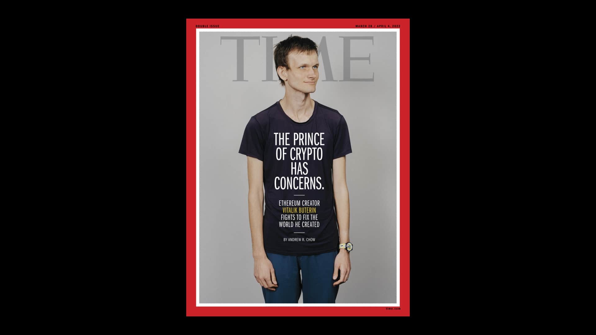 Issue of TIME Magazine with Vitalik Buterin on the cover published as NFT