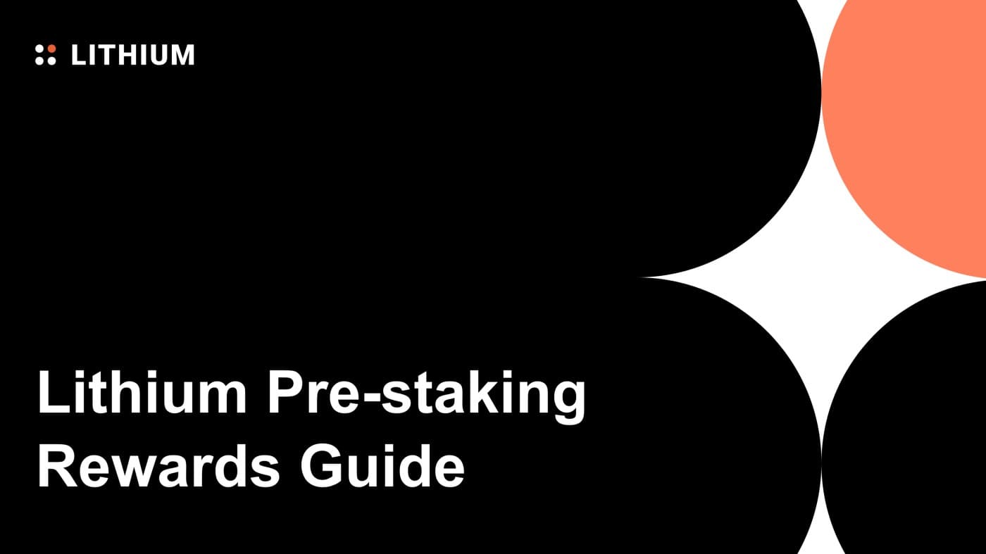 Lithium Finance (LITH) guides the approach of acquiring pre-staking awards