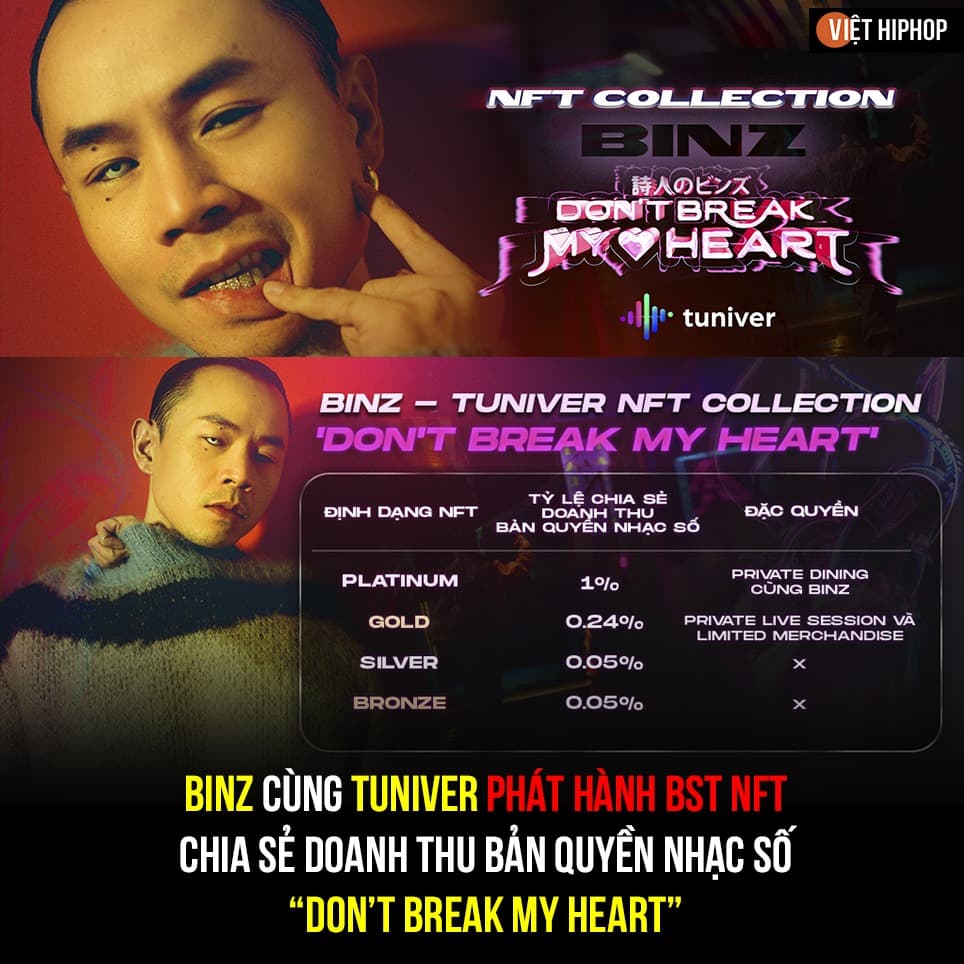 Rapper Binz Issues NFTs and “Exchanges” on Binance