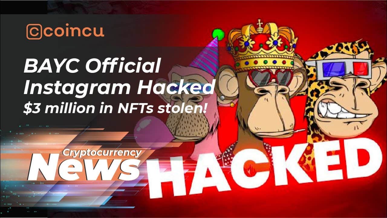 BAYC Official Instagram Hacked, $three Million in NFTs Stolen | News April 27 | Crypto News