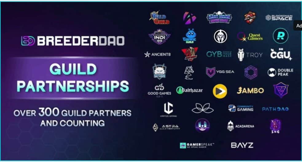 BreederDAO continues to create partnerships with in excess of 300 gaming guilds