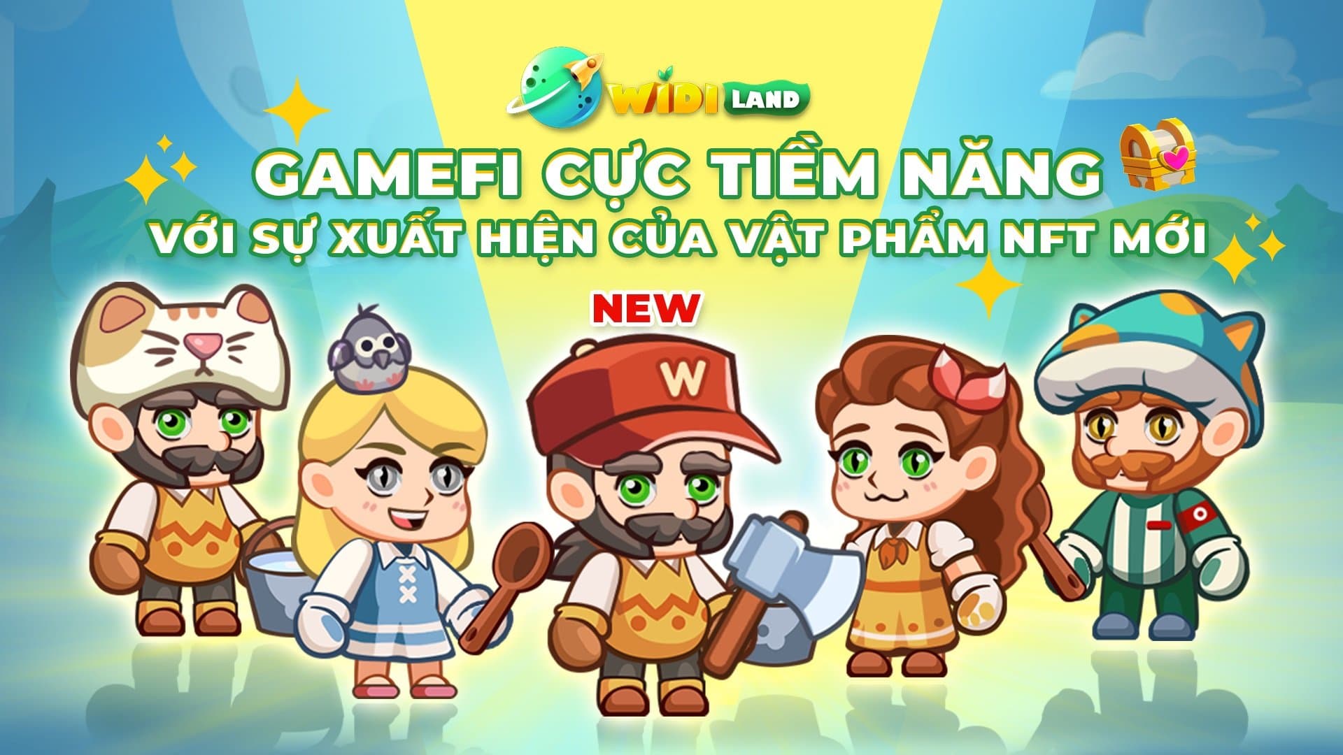 GameFi WidiLand prospective with the look of a new NFT object