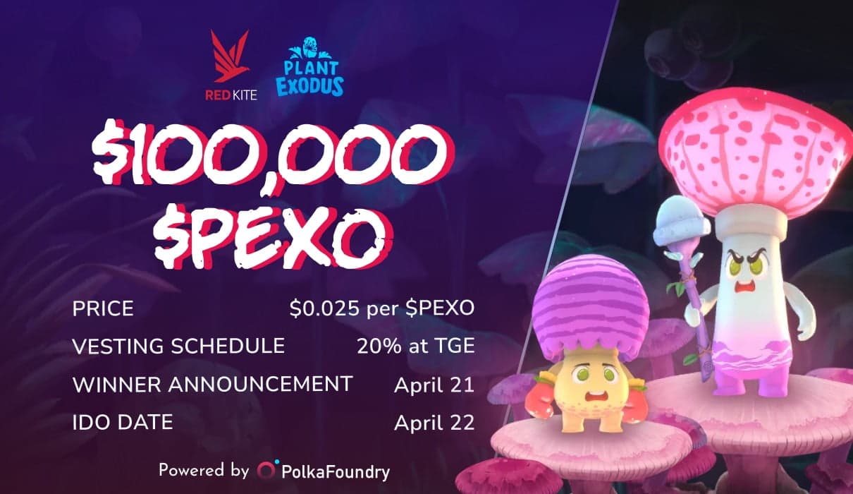 Plant Exodus (PEXO) is the following venture to employ IDO on Red Kite
