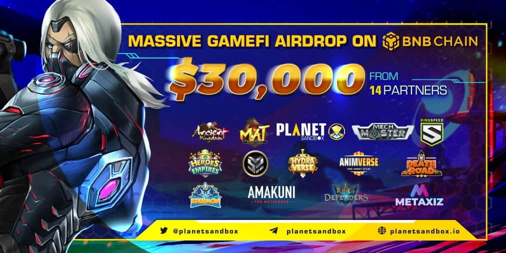 The 15 best GameFi projects on BSC combine to distribute "airdrops" of up to $ 30,000