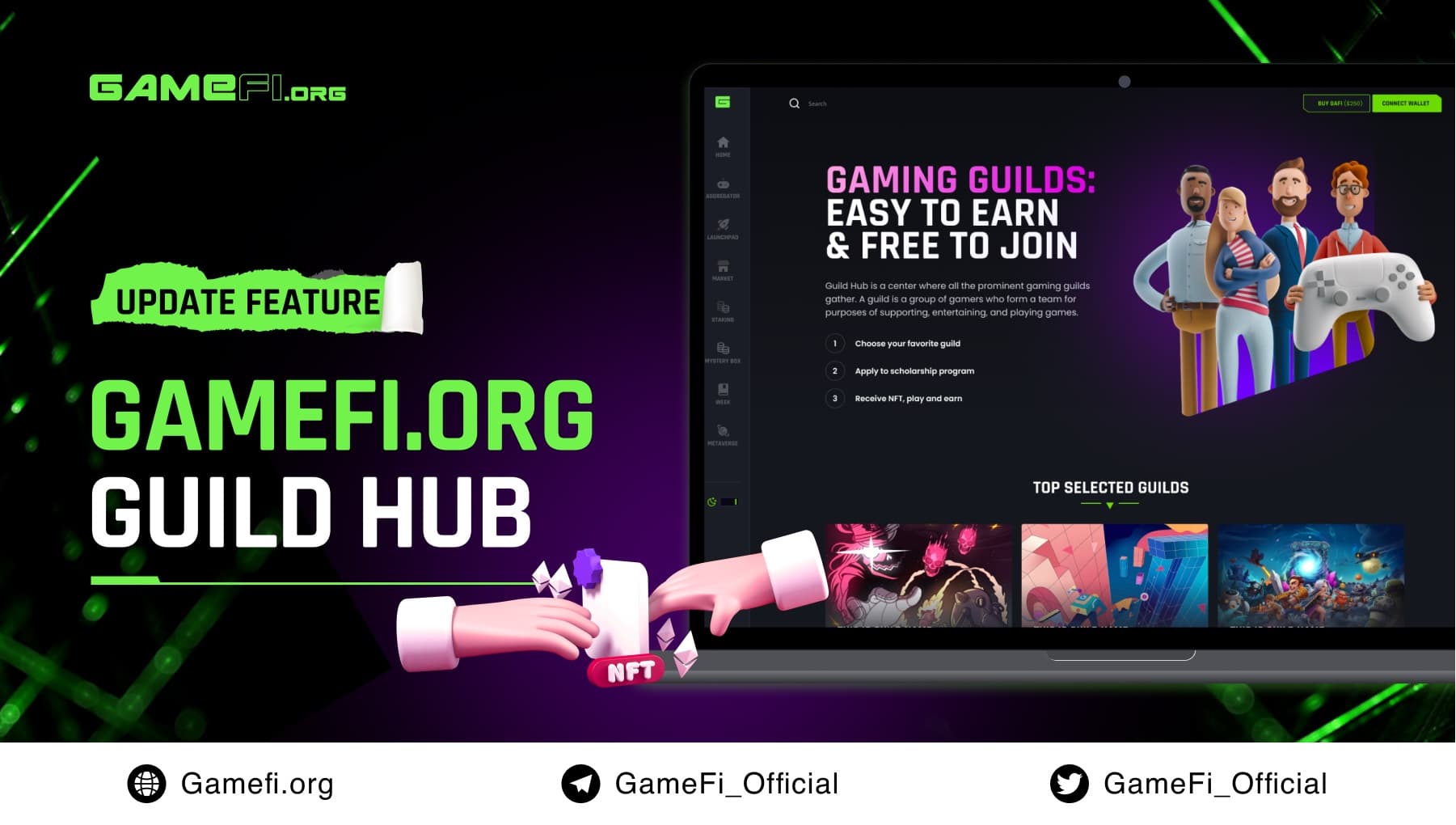 GameFi.org launches “Guild Hub” to optimize neighborhood video games