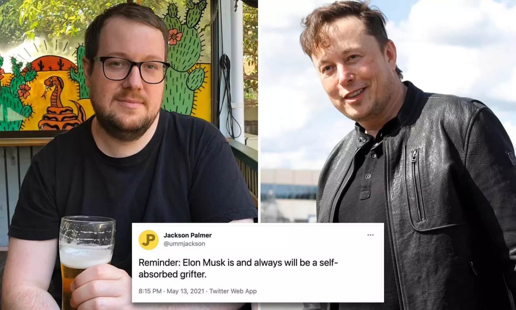 Elon Musk and Dogecoin (DOGE) co-founder of the “war of words” on Twitter