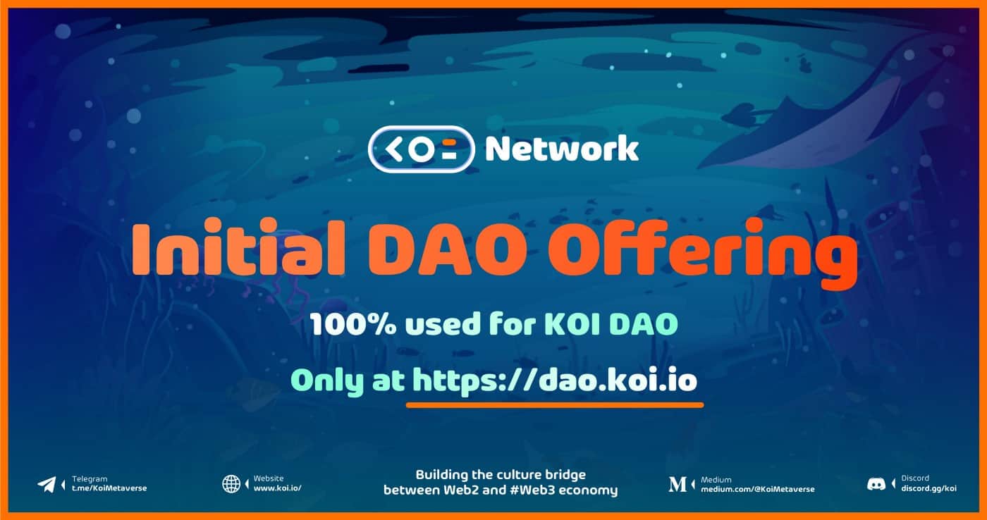Potential Koi Network (KOI) metaverse task officially announces IDO
