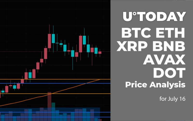 BTC, ETH, XRP, BNB, AVAX and DOT Price Analysis for July sixteen