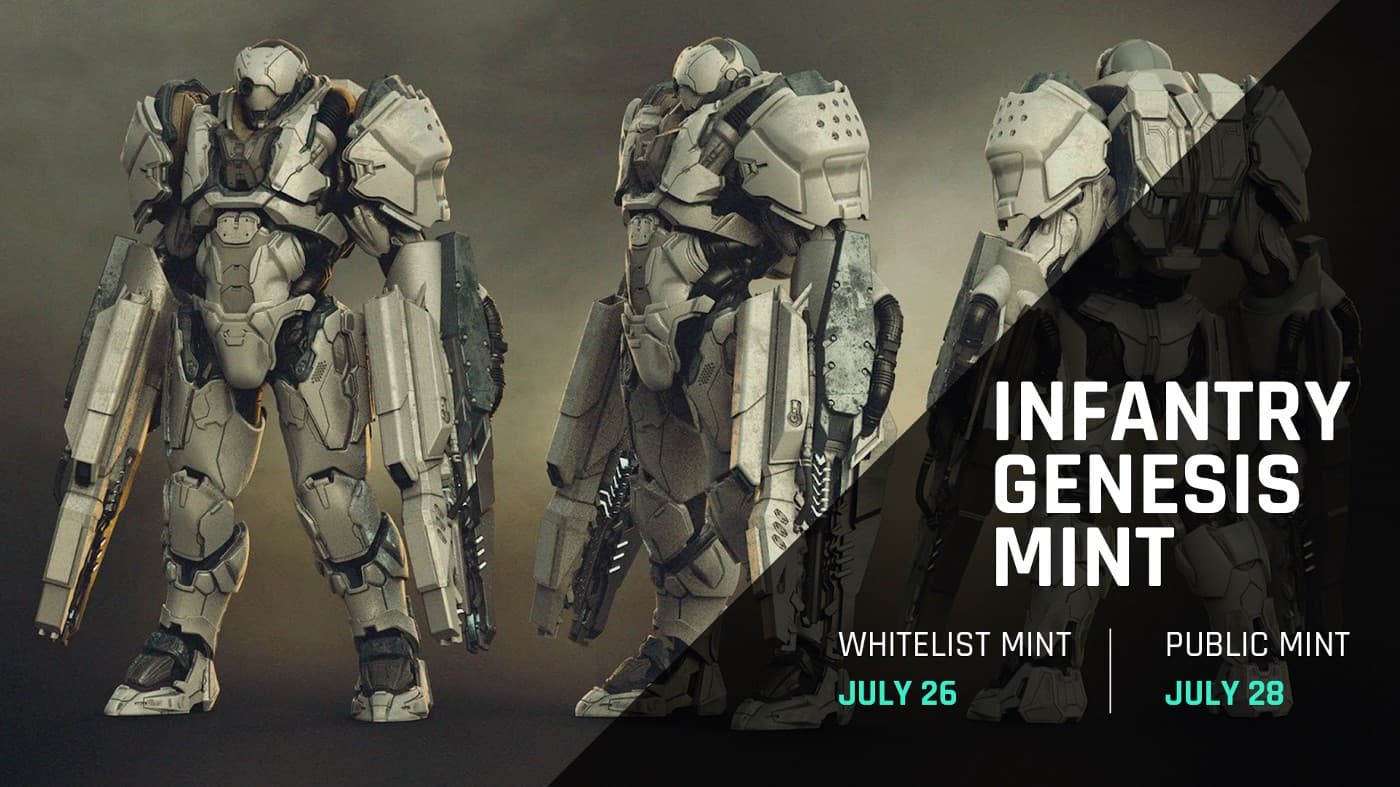 Metalcore announces the NFT Infantry Genesis release routine