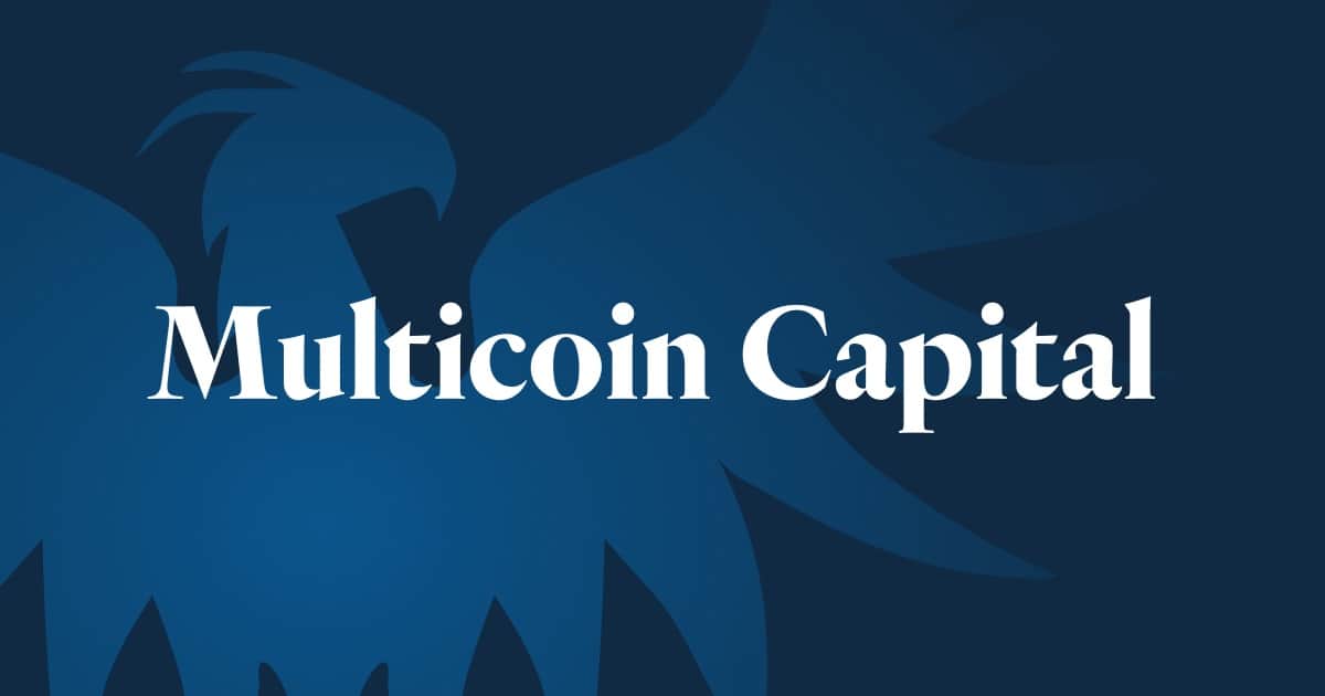 Multicoin Capital generates a new venture capital fund well worth $ 430 million