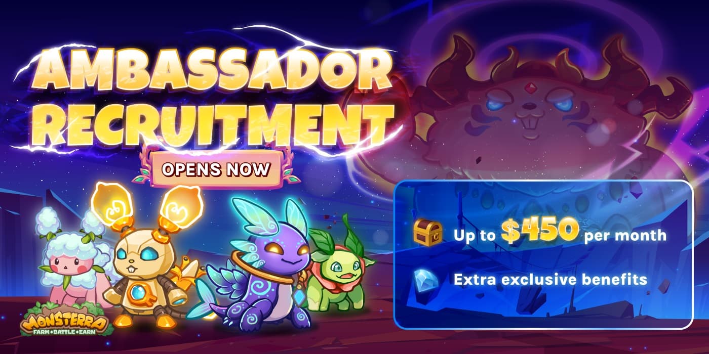Registration for the “Monsterra Ambassador” system is officially open.