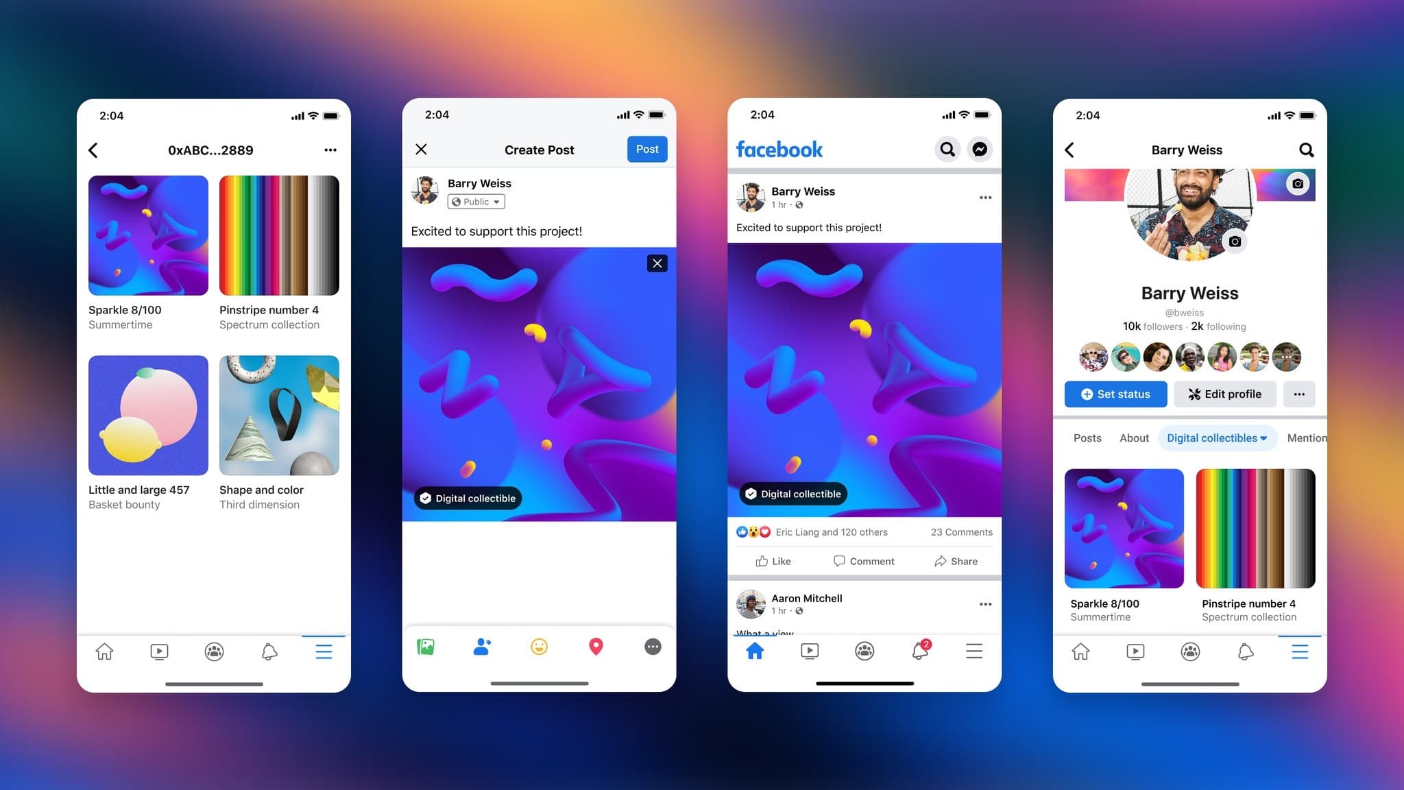 Facebook and Instagram consumers can get started sharing NFTs from the digital wallet