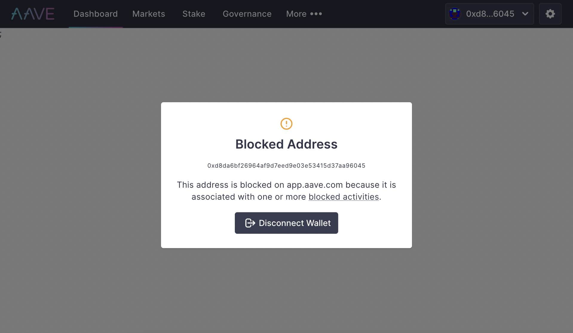 Uniswap, Aave, Balancer lock crypto wallets interacting with Tornado Cash