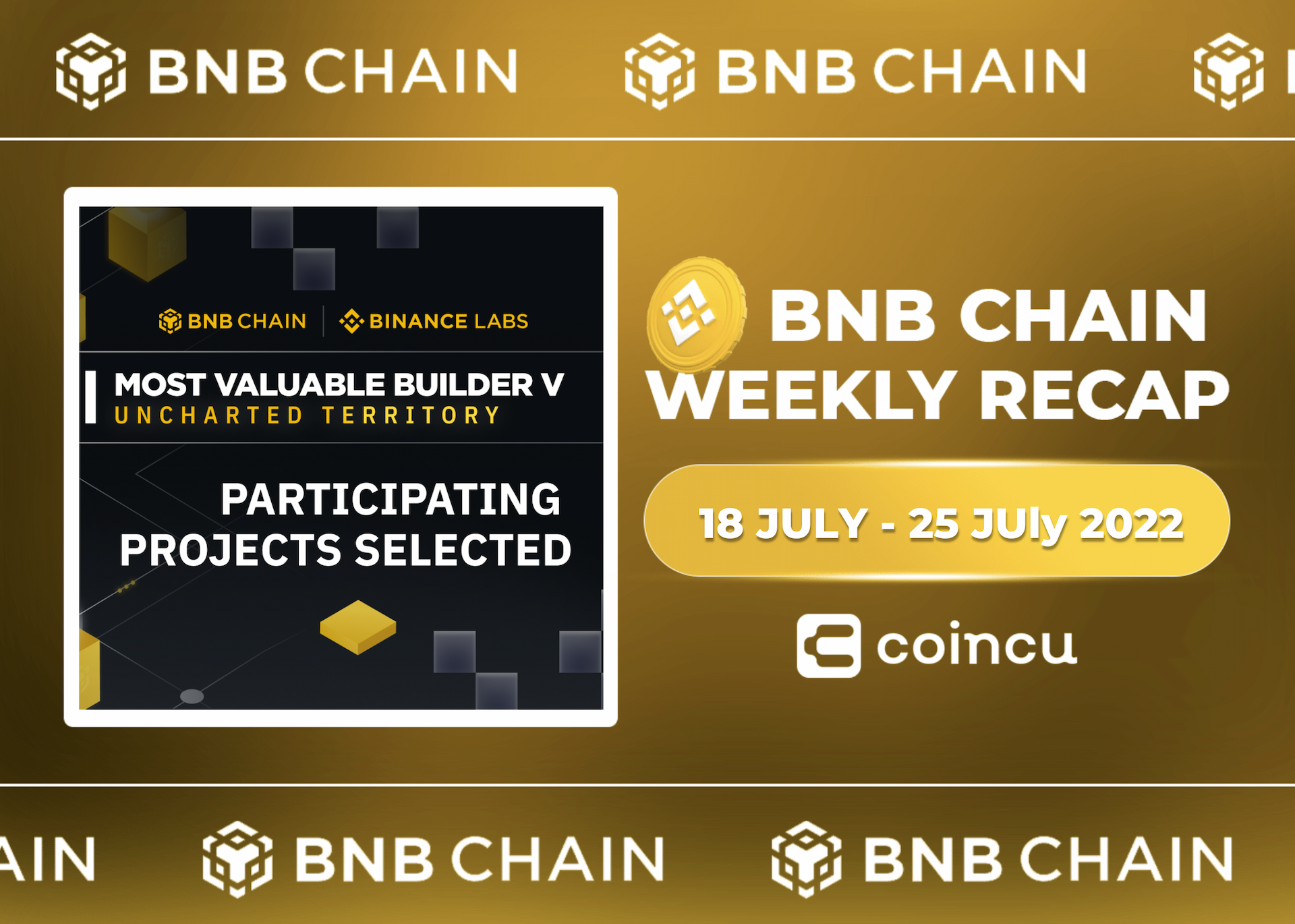 Weekly recap of BNB channel | July 25 – August two, 2022.