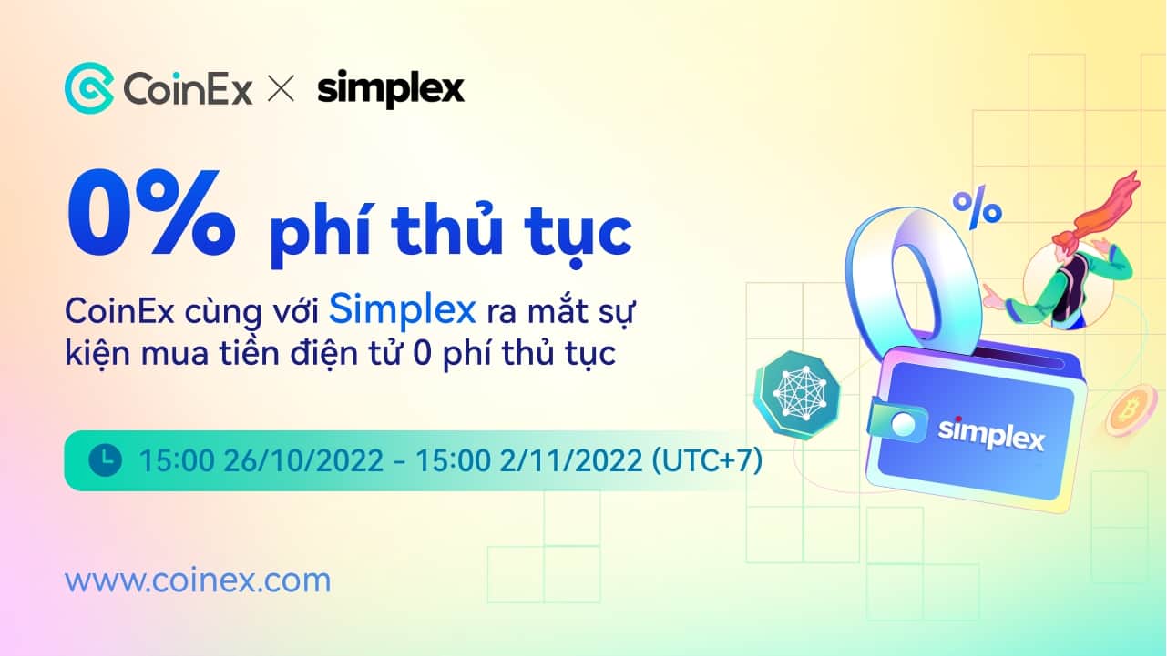 CoinEx partners with Simplex to offer you seven days of absolutely free trading