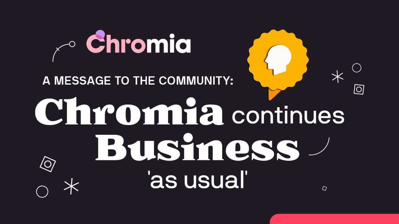 Message from the Chromia Founding Team (CHR) just after the FTX crash