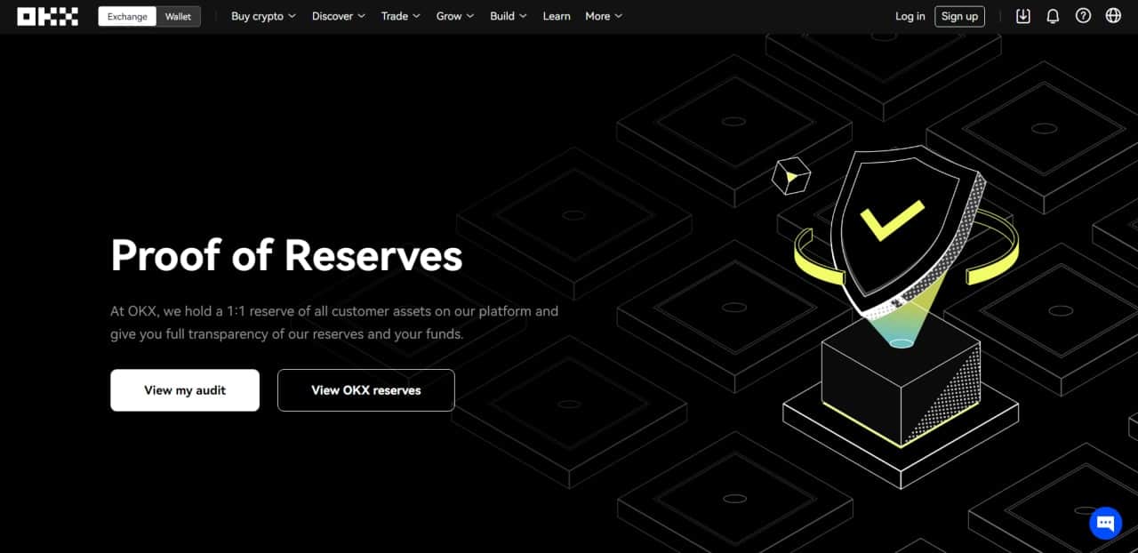 OKX releases Proof-of-Reserves webpage, which makes it possible for consumers to test their reserves