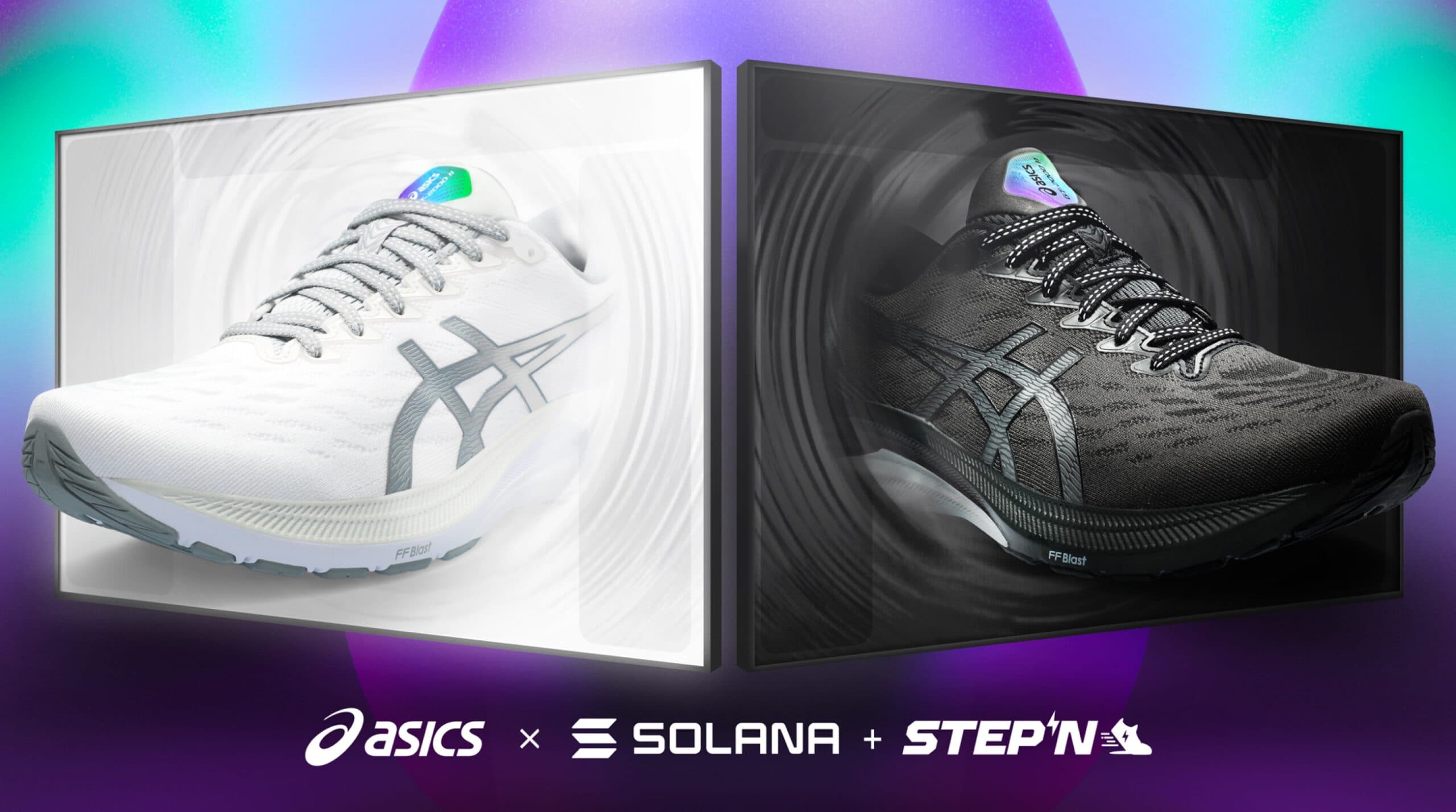 The shoe brand ASICS collaborates with Solana and STEPN, promoting particular edition sneakers