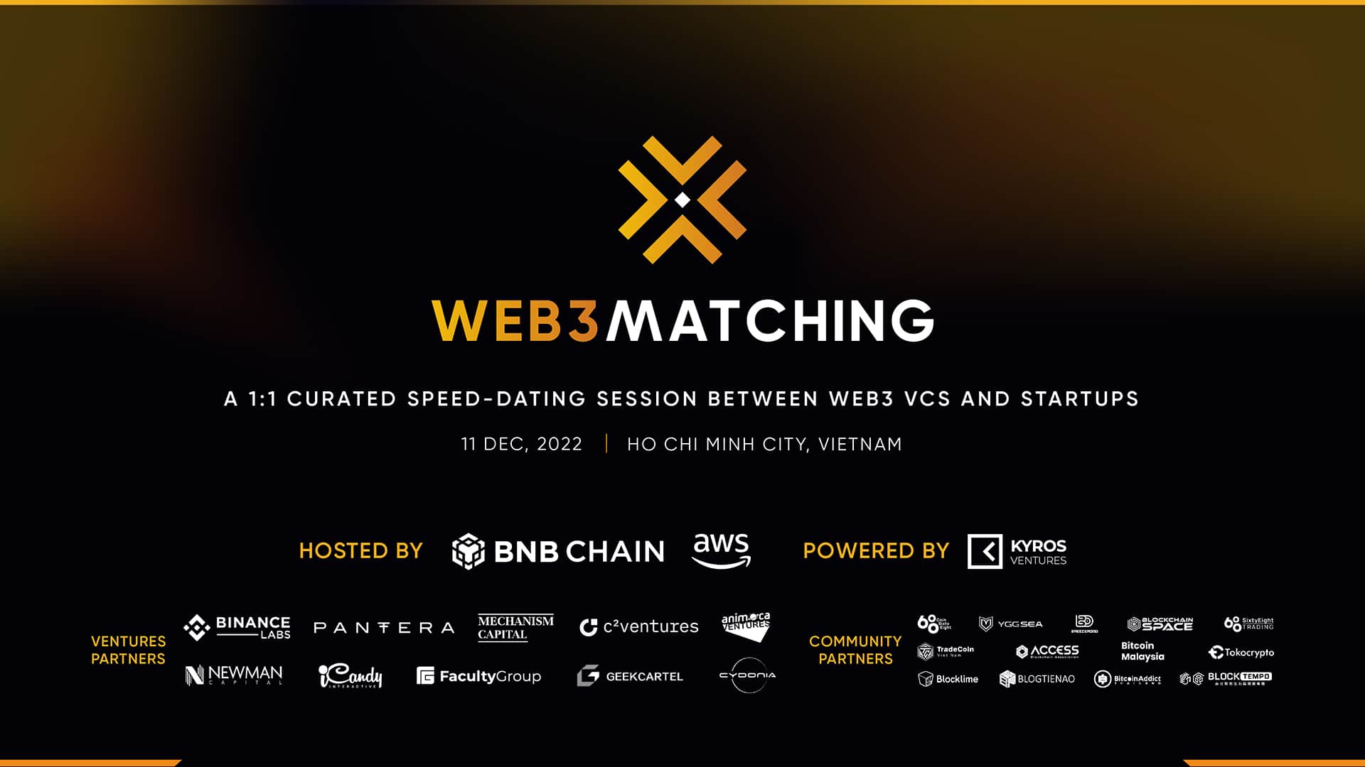 WEB3 MATCHING – AWS, BNB Chain and Kyros Ventures unique Webthree occasion