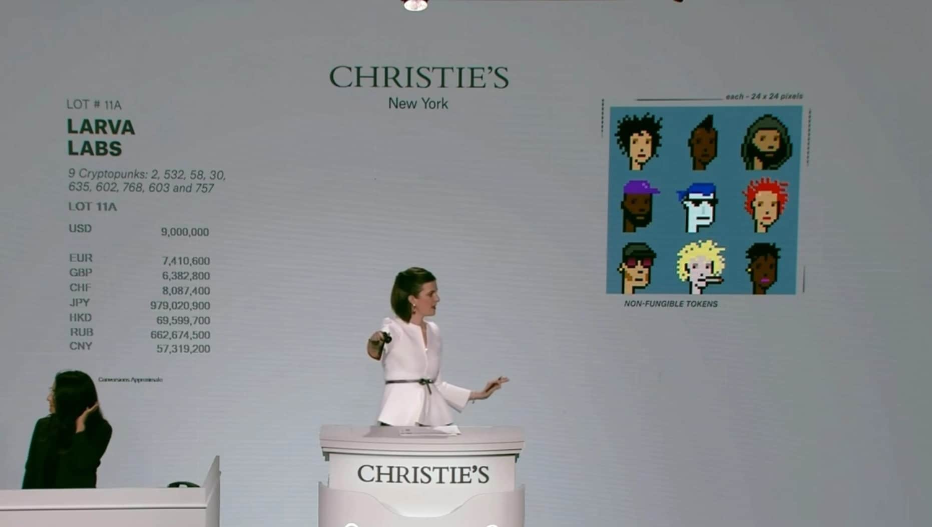 Christie’s NFT auction revenue are down 96% yr in excess of yr