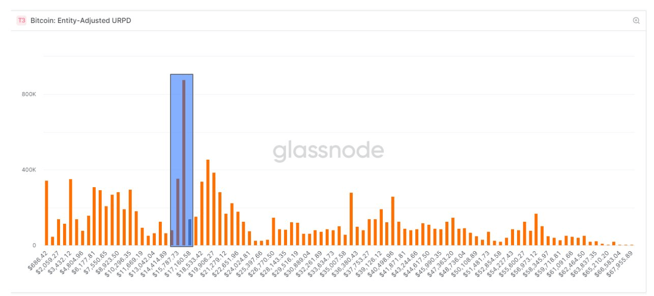Over eight% of Bitcoin Supply Was Bought Between $15.5K and $17K