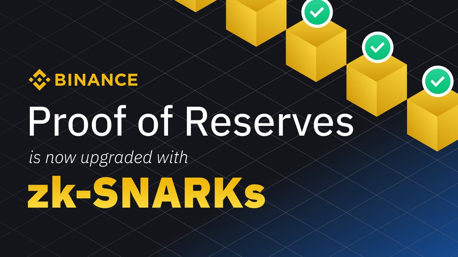 Binance implements zk-SNARKs technological innovation for evidence of reserves