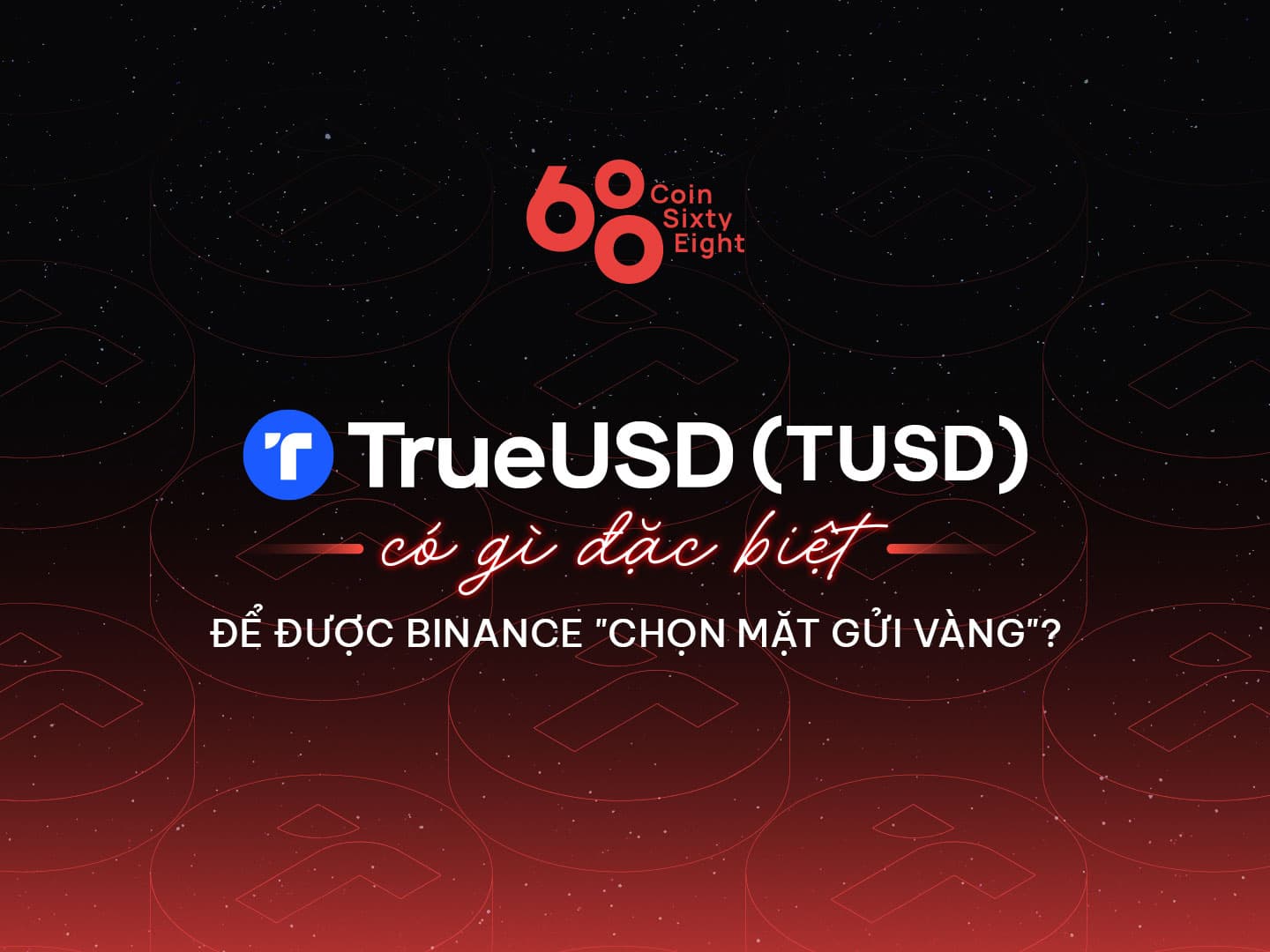 What is unique about the TUSD stablecoin to be “chosen to send gold” by Binance?