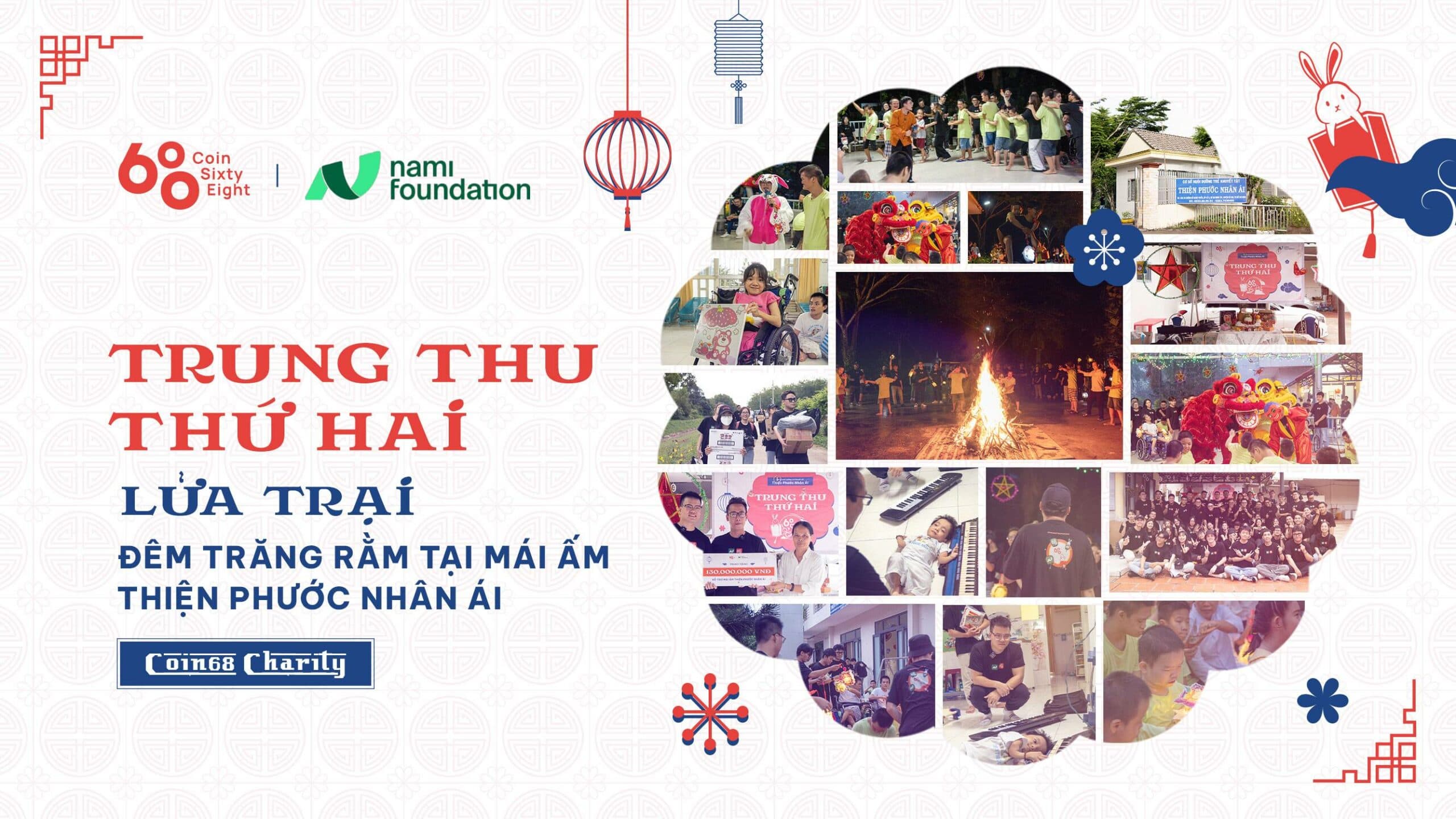 A quiet moonlit bonfire evening with the youngsters at Thien Phuoc Nhan Ai refuge