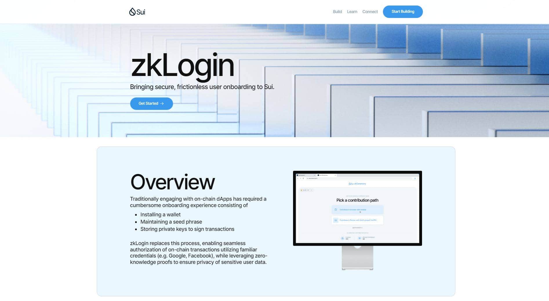 Sui launches DApp login attribute with Google, Twitch and Facebook