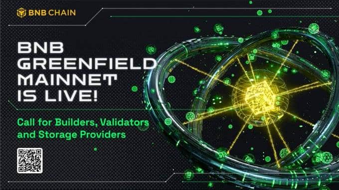 BNB Greenfield has officially entered the mainnet