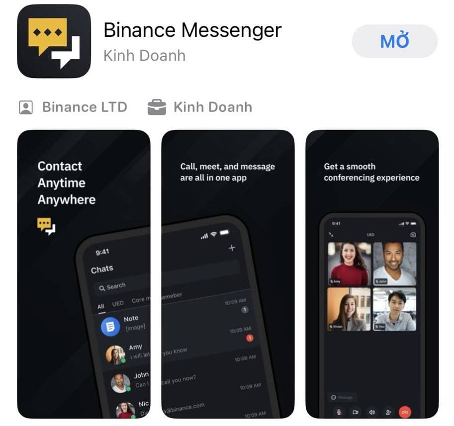 Binance denies rumors that Binance Messenger is a new product