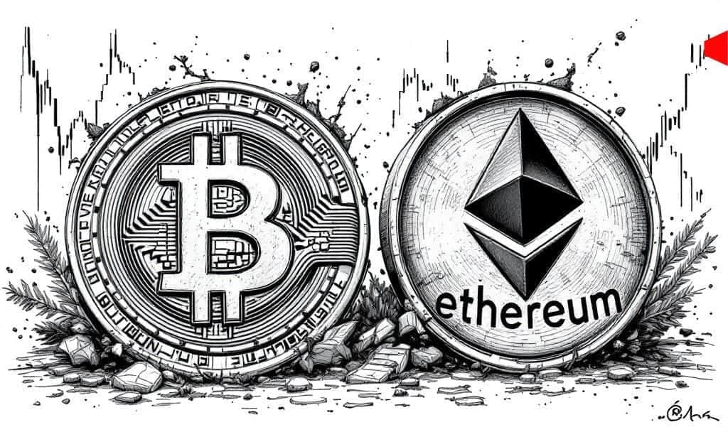 Bitcoin and Ethereum Experience Significant Price Drops