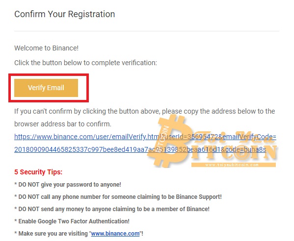 Sign up for a Binance account.  Photo 5 Ảnh
