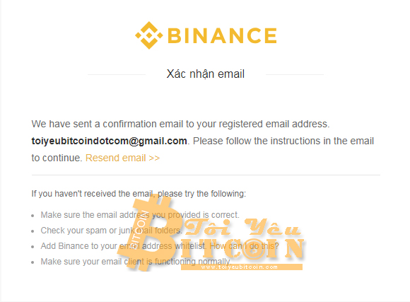 Sign up for a Binance account.  Photo 4