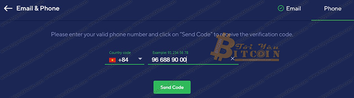 How to register on Switchere exchange.  Photo 4