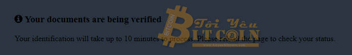 Bittrex account verification.  Photo 9