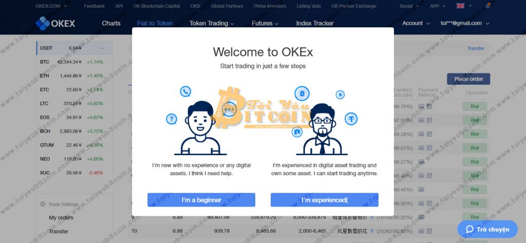 Register to open an OKEx account. Photo 5 Ảnh