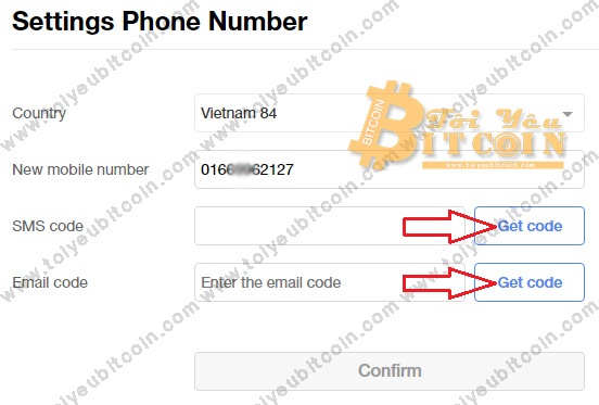 Verify phone number with OKEx.  Photo 3