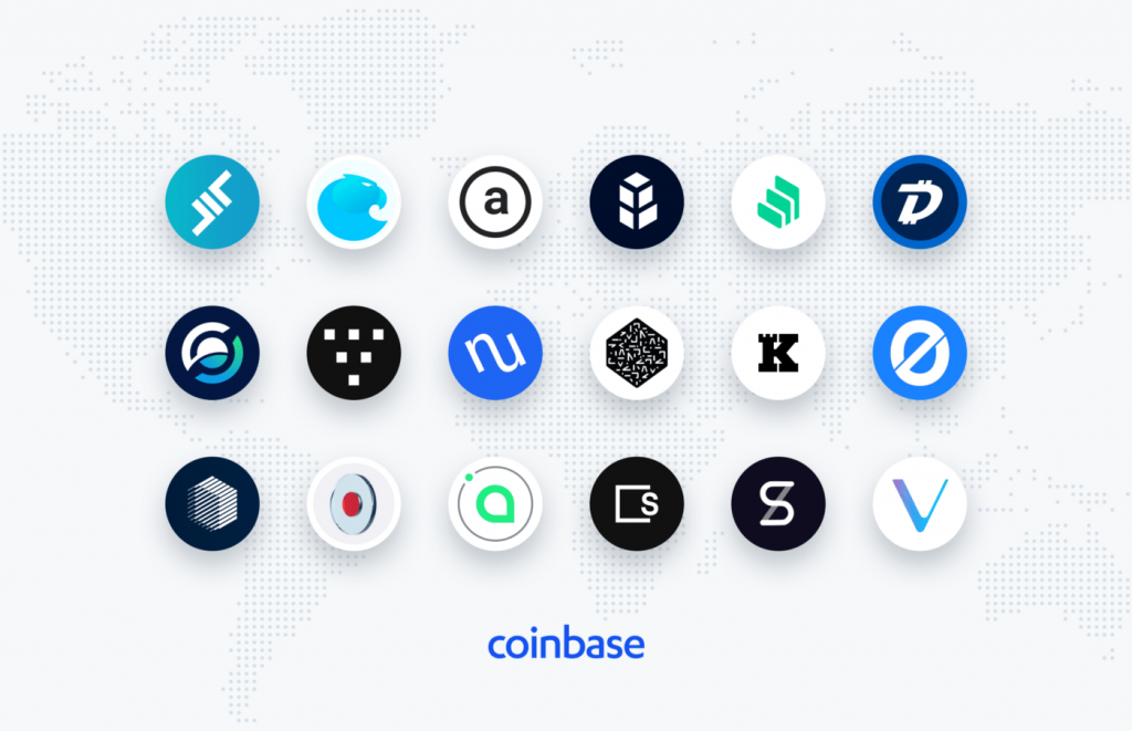 Coinbase publishes a list of 18 projects under consideration for listing on the exchange