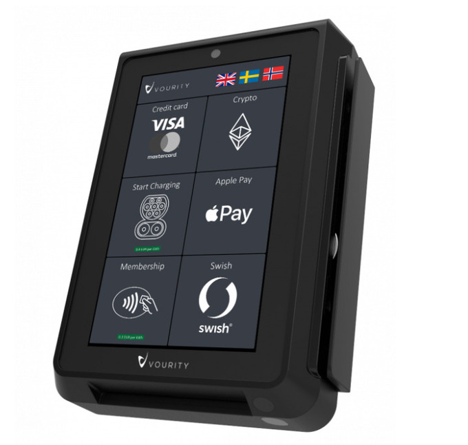 Vourity digital currency payment device.