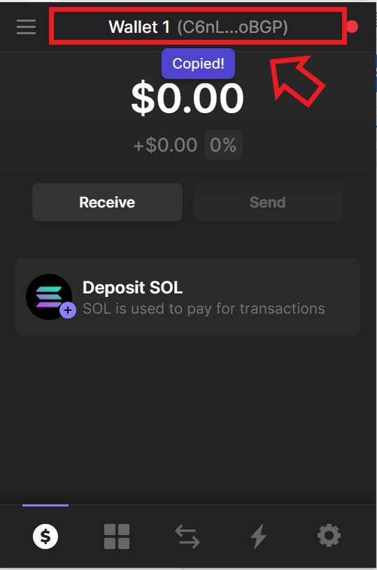 wallet address sol