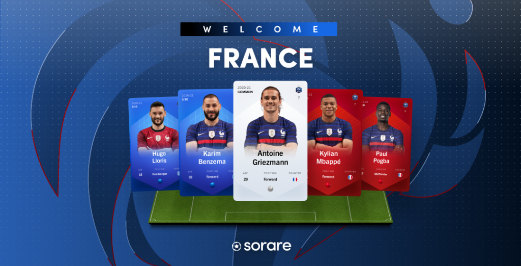 Sorare in association with the French Football Federation to release the first NFT of the national team