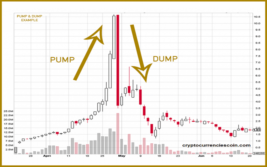 Pump coin scam