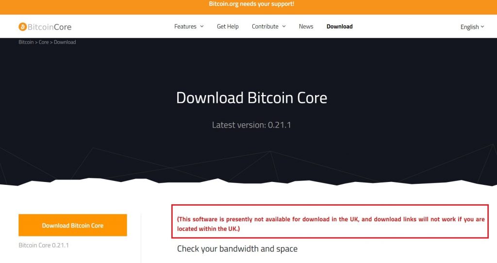 Bitcoin.org removes Bitcoin whitepaper, blocks UK BTC software download mềm