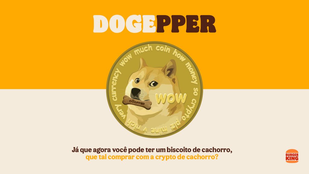 Burger King Brazil accepts Dogecoin for "Dogpper" dog food