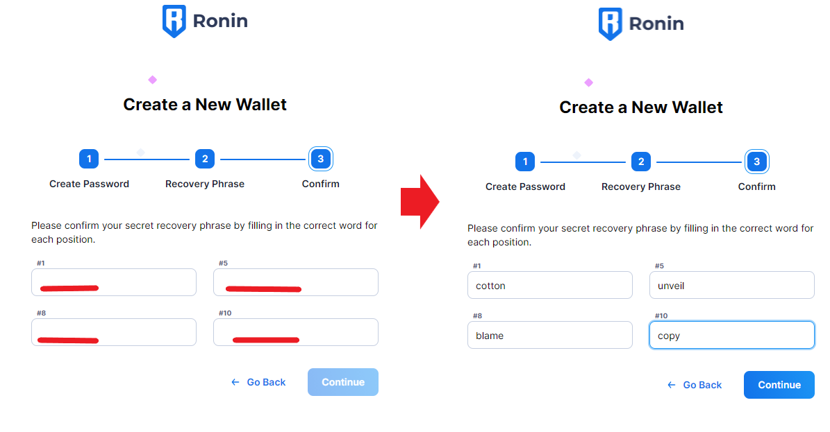 Create a wallet