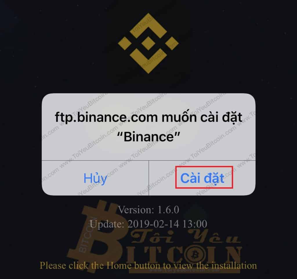 Install the Binance app on your phone.  Photo 2