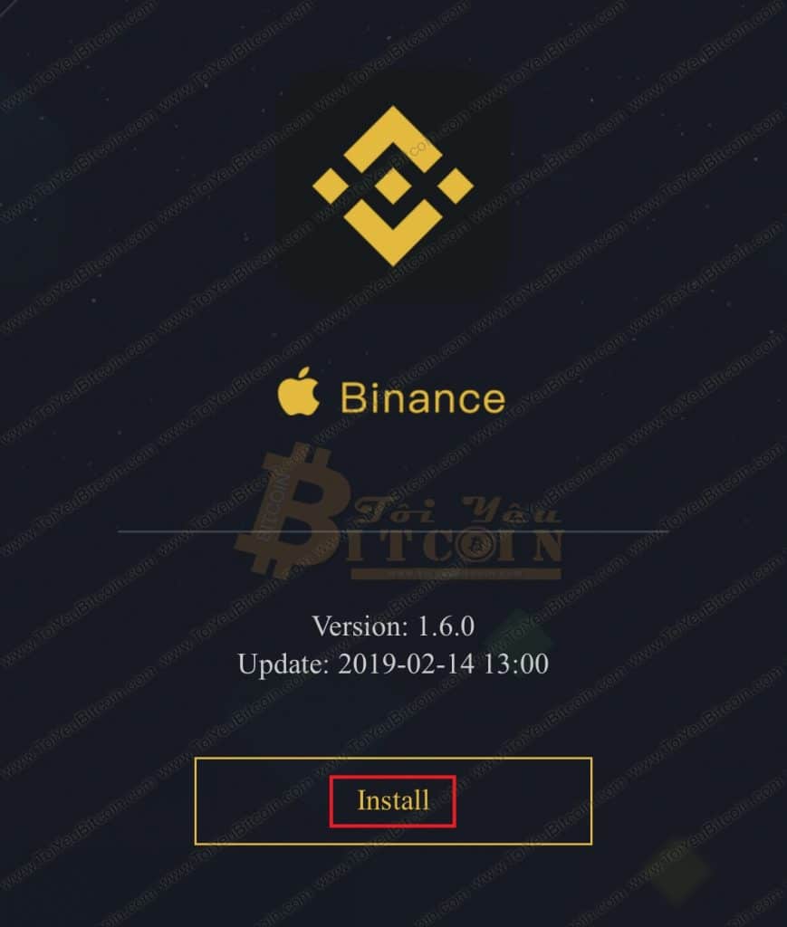 Install the Binance app on your phone.  Photo 1