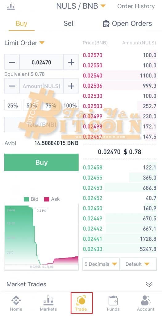 How to use the Binance app.  Photo 5