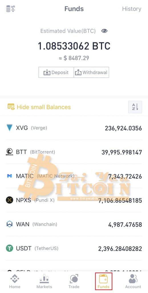 How to use the Binance app.  Photo 6